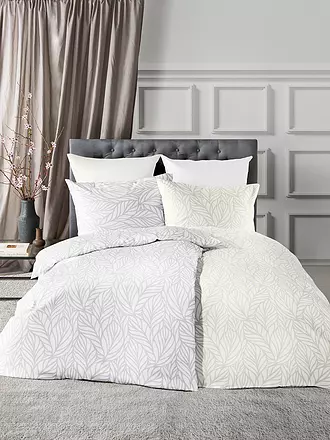 FLEURESSE | Damast Bettwäsche OPAL 70x90cm/140x200cm Creme | 